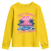 Tired Teachers Summer Club Youth Sweatshirt Retro Mama Summer Beach Vacation Gift