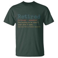 Funny Retirement Party T Shirt Retired Definition Funny Retirement Gag
