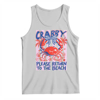 Summer Vacation Tank Top If Crabby Return To Beach Retro Graphic