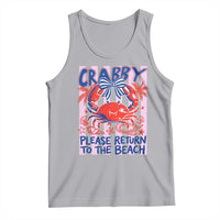 Summer Vacation Tank Top If Crabby Return To Beach Retro Graphic