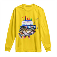 Bass Fishing Birthday Long Sleeve Shirt Fish Party Theme