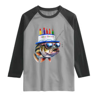 Bass Fishing Birthday Raglan Shirt Fish Party Theme