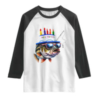 Bass Fishing Birthday Raglan Shirt Fish Party Theme
