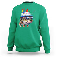 Bass Fishing Birthday Sweatshirt Fish Party Theme