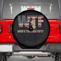 50th Birthday Spare Tire Cover Funny WTF Whos Turning Fifty Vintage Fishing 50 Year Old Gift