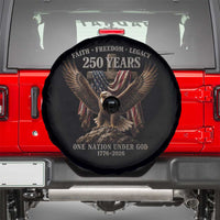 Eagle 250th Anniversary USA Spare Tire Cover 250 Years Faith Freedom Legacy One Nation Under God Flag