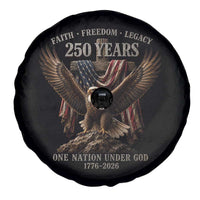 Eagle 250th Anniversary USA Spare Tire Cover 250 Years Faith Freedom Legacy One Nation Under God Flag
