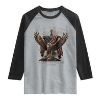 Eagle 250th Anniversary USA Raglan Shirt 250 Years Faith Freedom Legacy One Nation Under God Flag