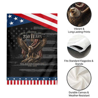 Eagle 250th Anniversary USA Patriotic Garden Flag 250 Years Faith Freedom Legacy One Nation Under God Flag