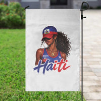 Haitian Girl Garden Flag Melanin Black Girls Haiti Flag Proud Haitienne