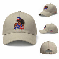 Haitian Girl Baseball Cap Melanin Black Girls Haiti Flag Proud Haitienne