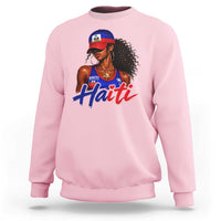 Haitian Girl Sweatshirt Melanin Black Girls Haiti Flag Proud Haitienne