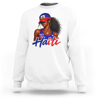 Haitian Girl Sweatshirt Melanin Black Girls Haiti Flag Proud Haitienne