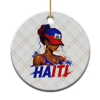 Haitian Princess Ceramic Ornament Haiti Flag Haitienne Melanin Black Girls
