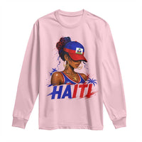 Haitian Princess Long Sleeve Shirt Haiti Flag Haitienne Melanin Black Girls