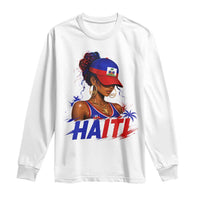 Haitian Princess Long Sleeve Shirt Haiti Flag Haitienne Melanin Black Girls