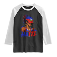 Haitian Princess Raglan Shirt Haiti Flag Haitienne Melanin Black Girls