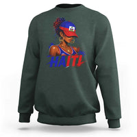 Haitian Princess Sweatshirt Haiti Flag Haitienne Melanin Black Girls