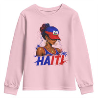 Haitian Princess Youth Sweatshirt Haiti Flag Haitienne Melanin Black Girls
