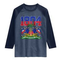 Haitian Revolution 1804 Raglan Shirt Haiti Flag Independence Day Haitian Graphic