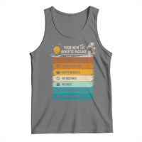 Funny Retirement Gift Tank Top New Benefits Package Retro Retired 2026