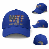 40th Birthday Baseball Cap Funny WTF Whos Turning Forty Vintage Fishing 40 Year Old Gift