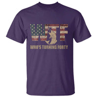 40th Birthday T Shirt Funny WTF Whos Turning Forty Vintage Fishing 40 Year Old Gift
