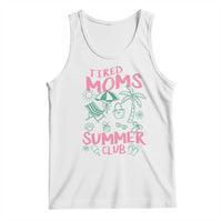 Retro Tired Moms Summer Club Tank Top Funny Mama Beach Vacation Gift