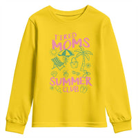 Retro Tired Moms Summer Club Youth Sweatshirt Funny Mama Beach Vacation Gift