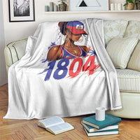 Haitian Revolution 1804 Throw Blanket Haiti Flag Independence Day Haitian Girl Graphic