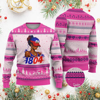 Haitian Revolution 1804 Ugly Christmas Sweater Haiti Flag Independence Day Haitian Girl Graphic