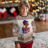 Haitian Revolution 1804 Ugly Christmas Sweater Haiti Flag Independence Day Haitian Girl Graphic