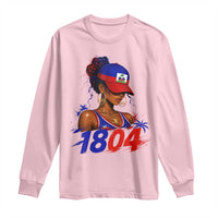 Haitian Revolution 1804 Long Sleeve Shirt Haiti Flag Independence Day Haitian Girl Graphic