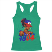 Haitian Revolution 1804 Racerback Tank Top Haiti Flag Independence Day Haitian Girl Graphic