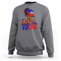 Haitian Revolution 1804 Sweatshirt Haiti Flag Independence Day Haitian Girl Graphic