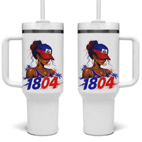 Haitian Revolution 1804 Tumbler With Handle Haiti Flag Independence Day Haitian Girl Graphic