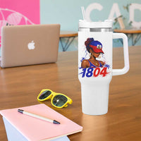 Haitian Revolution 1804 Tumbler With Handle Haiti Flag Independence Day Haitian Girl Graphic