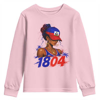Haitian Revolution 1804 Youth Sweatshirt Haiti Flag Independence Day Haitian Girl Graphic