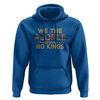 No Kings in USA Hoodie Vintage Old American Flag We The People - Wonder Print Shop