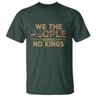 No Kings in USA T Shirt Vintage Old American Flag We The People - Wonder Print Shop