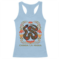 Immigrant Rights Racerback Tank Top Chinga La Migra - Wonder Print Shop