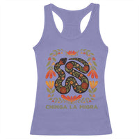 Immigrant Rights Racerback Tank Top Chinga La Migra - Wonder Print Shop