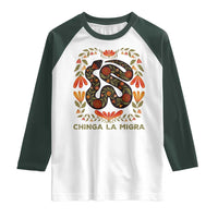 Immigrant Rights Raglan Shirt Chinga La Migra - Wonder Print Shop