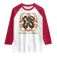 Immigrant Rights Raglan Shirt Chinga La Migra - Wonder Print Shop