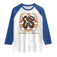 Immigrant Rights Raglan Shirt Chinga La Migra - Wonder Print Shop