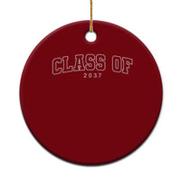 Class Of 2037 Ceramic Ornament First Day of School Grow With Me Graduation Gift - Wonder Print Shop