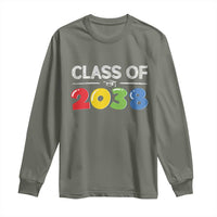 Class of 2038 Long Sleeve Shirt Grow With Me Kindergarten - Wonder Print Shop