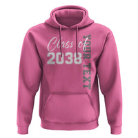 Personalized Class of 2038 Hoodie Custom Name Grow With Me Count Down Graduating - Wonder Print Shop