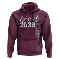 Personalized Class of 2038 Hoodie Custom Name Grow With Me Count Down Graduating - Wonder Print Shop