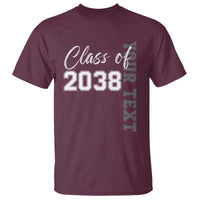 Personalized Class of 2038 T Shirt Custom Name Grow With Me Count Down Graduating - Wonder Print Shop